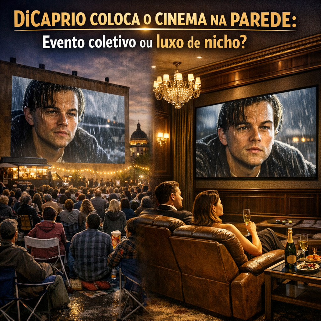 DiCaprio coloca o cinema na parede: evento coletivo ou luxo de nicho?